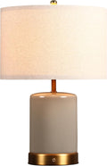 O’Bright Dune - Battery Powered Table Lamp, Rechargeable Cordless Ceramic Lamp, Full-Size 19.5 Inch Height, Dimmable, Smart Safety…