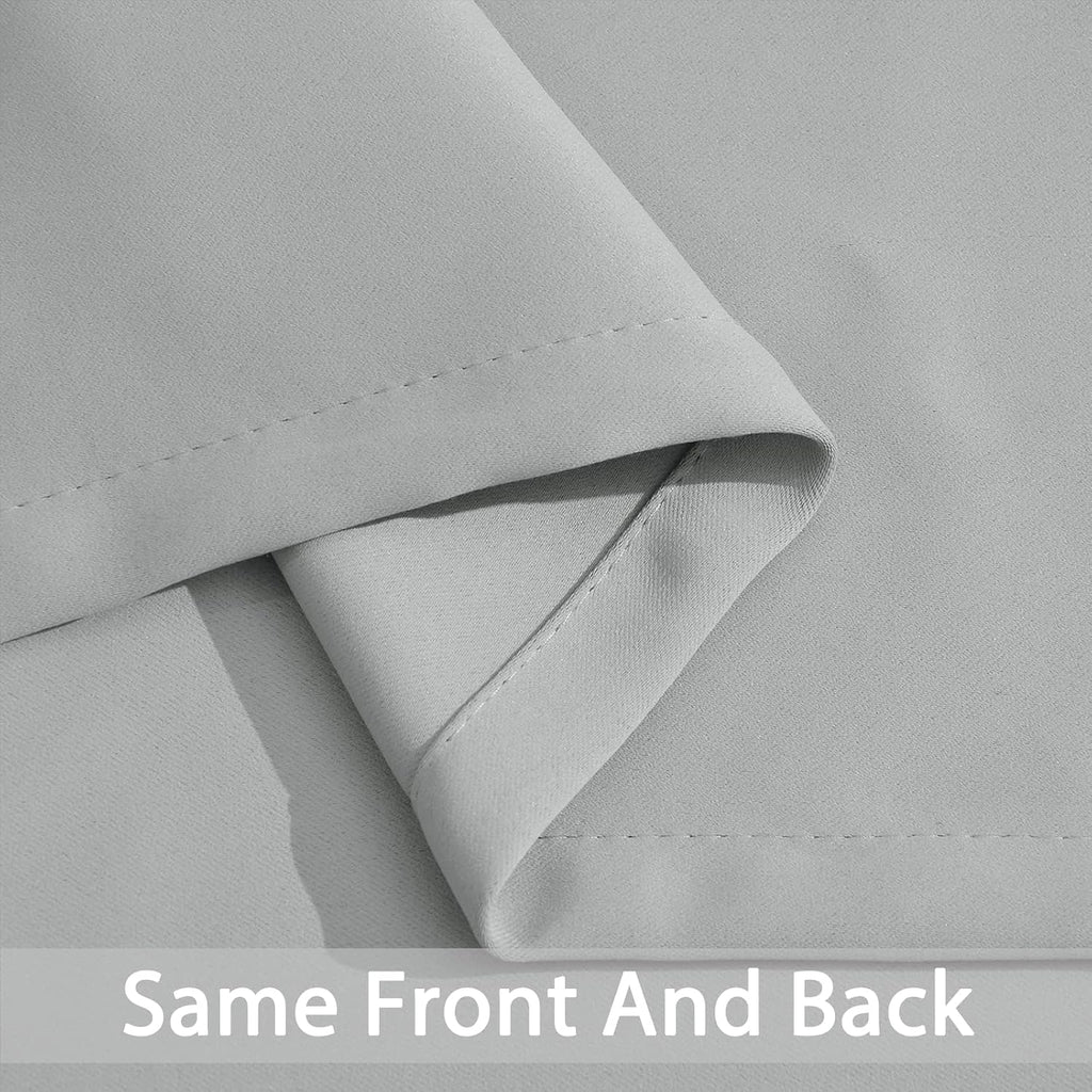 Yakamok Soft and Smooth Blackout Curtains for Bedroom - Grommet Thermal Insulated Room Darkening Curtains for Living Room, Set of 2…