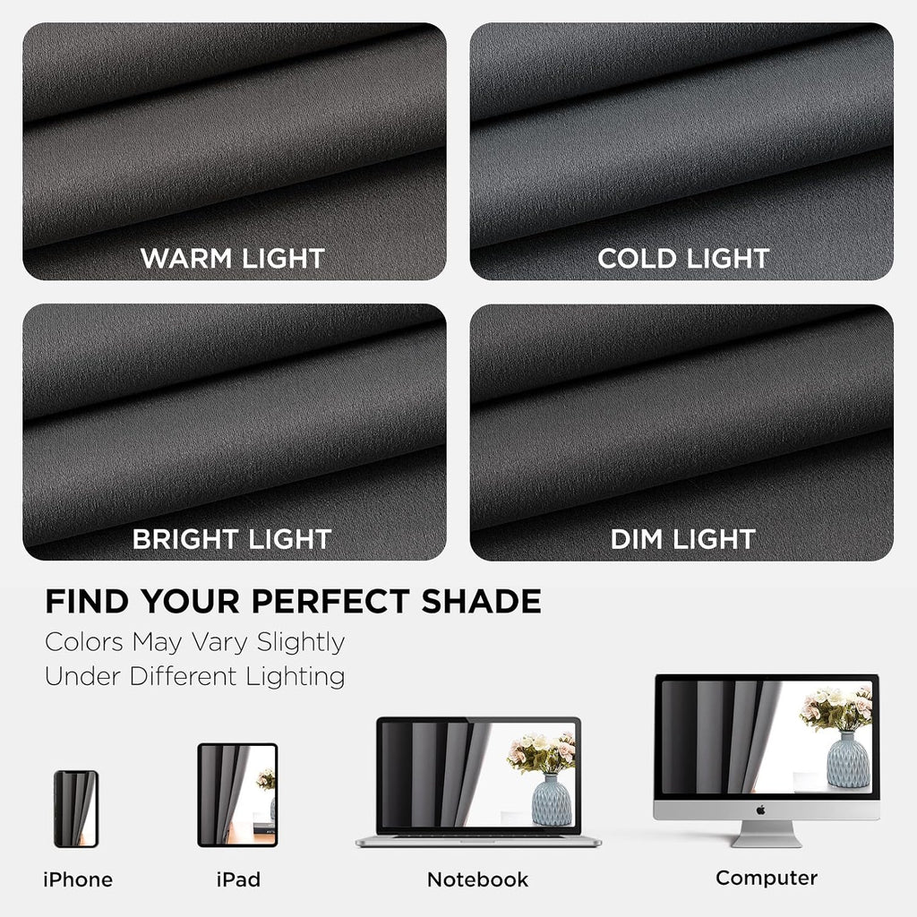 Joydeco Blackout Curtains 63 Inch Length 2 Panels Set, Thermal Insulated Long Drapes 2 Burg, Room Darkening Grommet Drapes for Living Room…