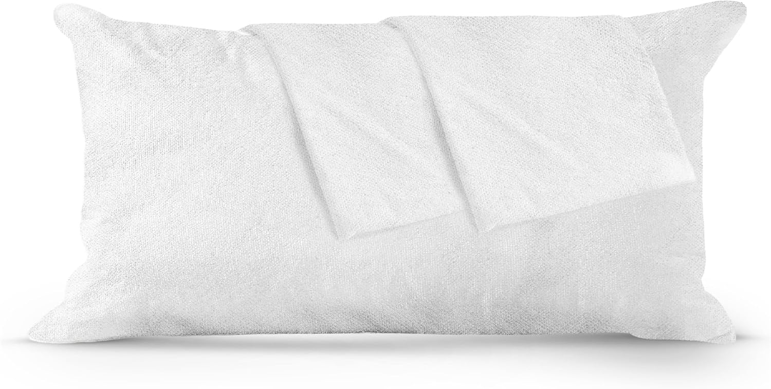 ContinentalBedding Continental Bedding Viscose Derived from Bamboo Pillow Protector Zippered Waterproof Feather Proof and Down Proof Silky…