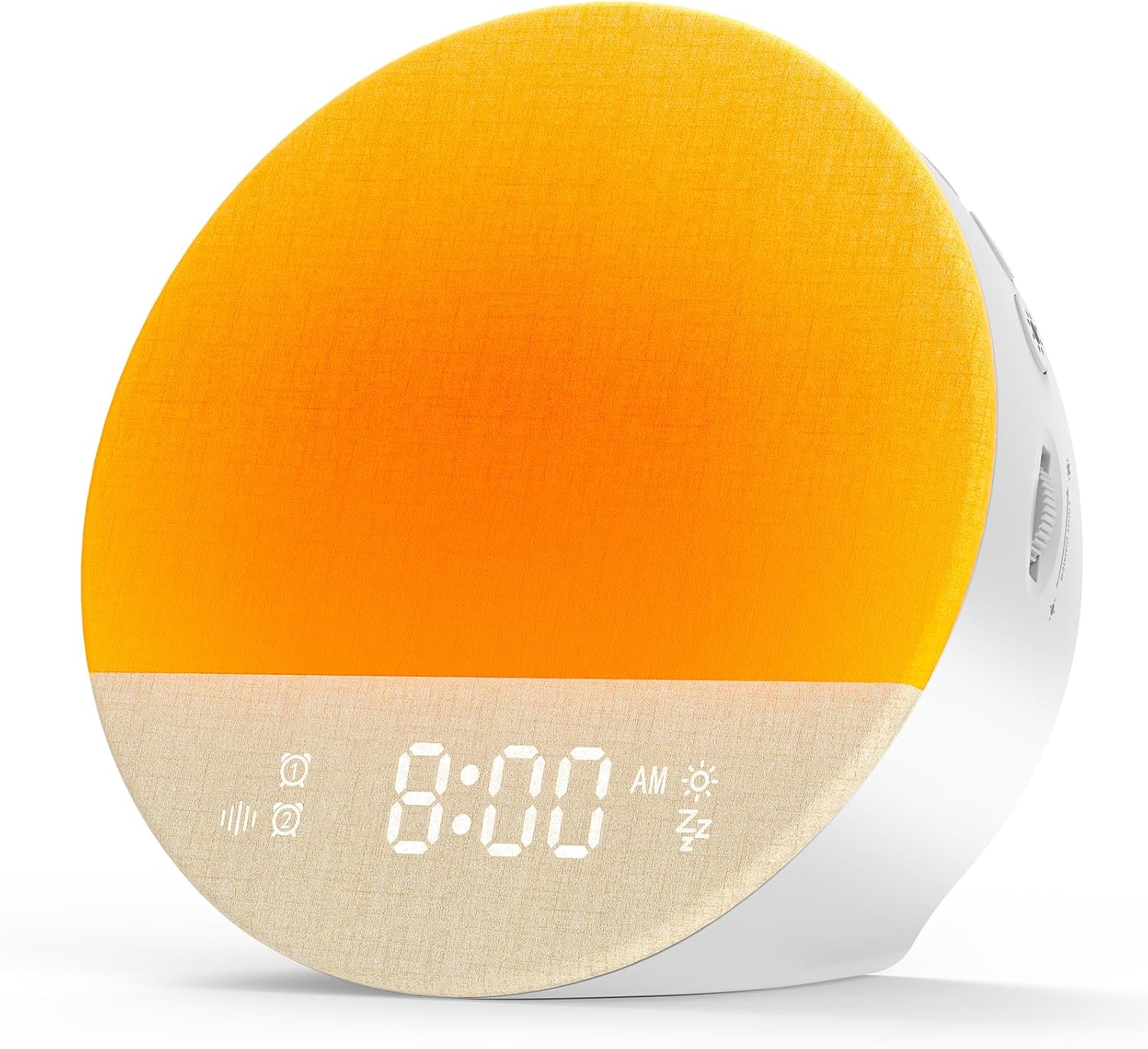 Alarm Clock Sound Machine Sleeping, Sunrise Digital Alarm Clocks Bedrooms, Loud Bluetooth Speaker Alarms Clock 23 White Noise Dual Alarms…