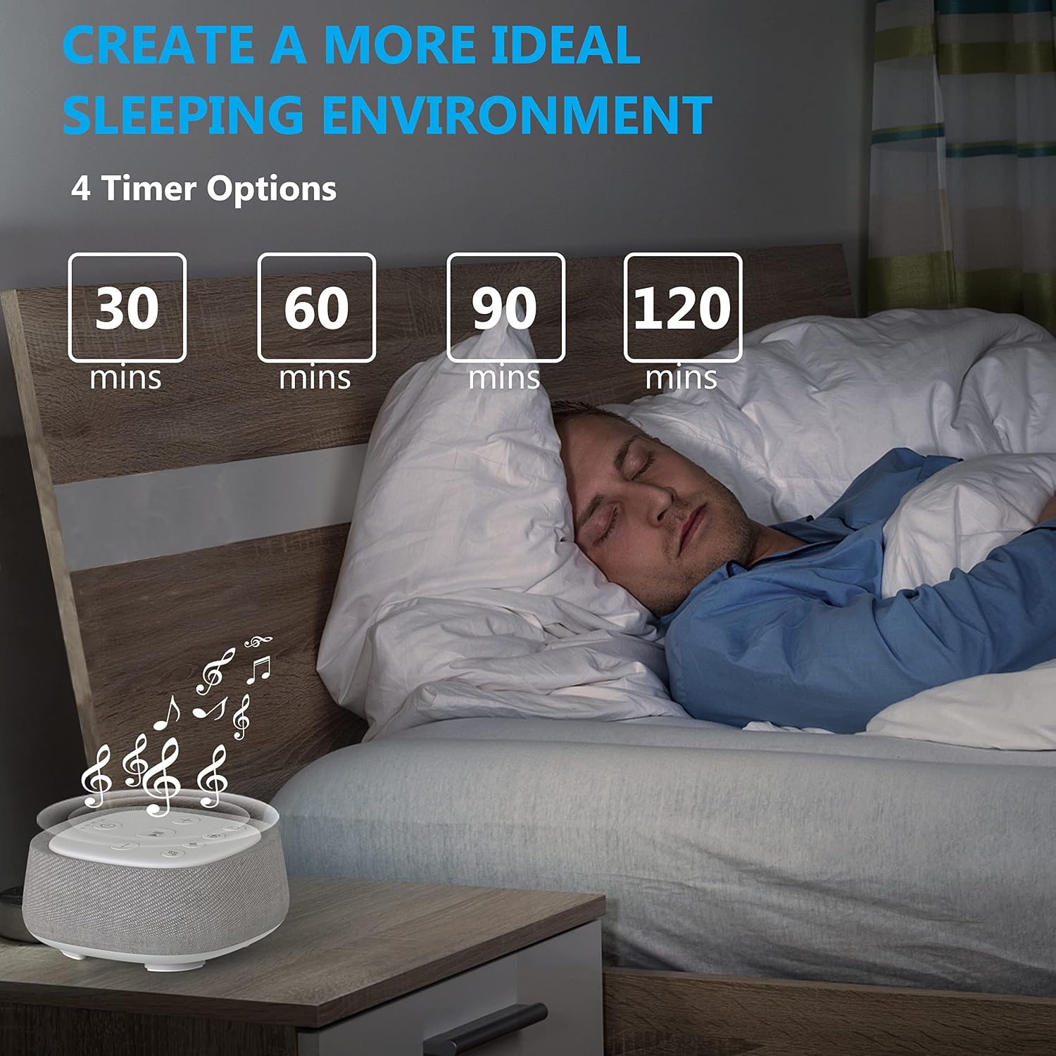 Wobrikosee Rechargeable White Noise Machine with 28 Smoothing Sounds, Portable Sound Machine for Baby Kids Adult Sleeping, Auto-Off Timer,…