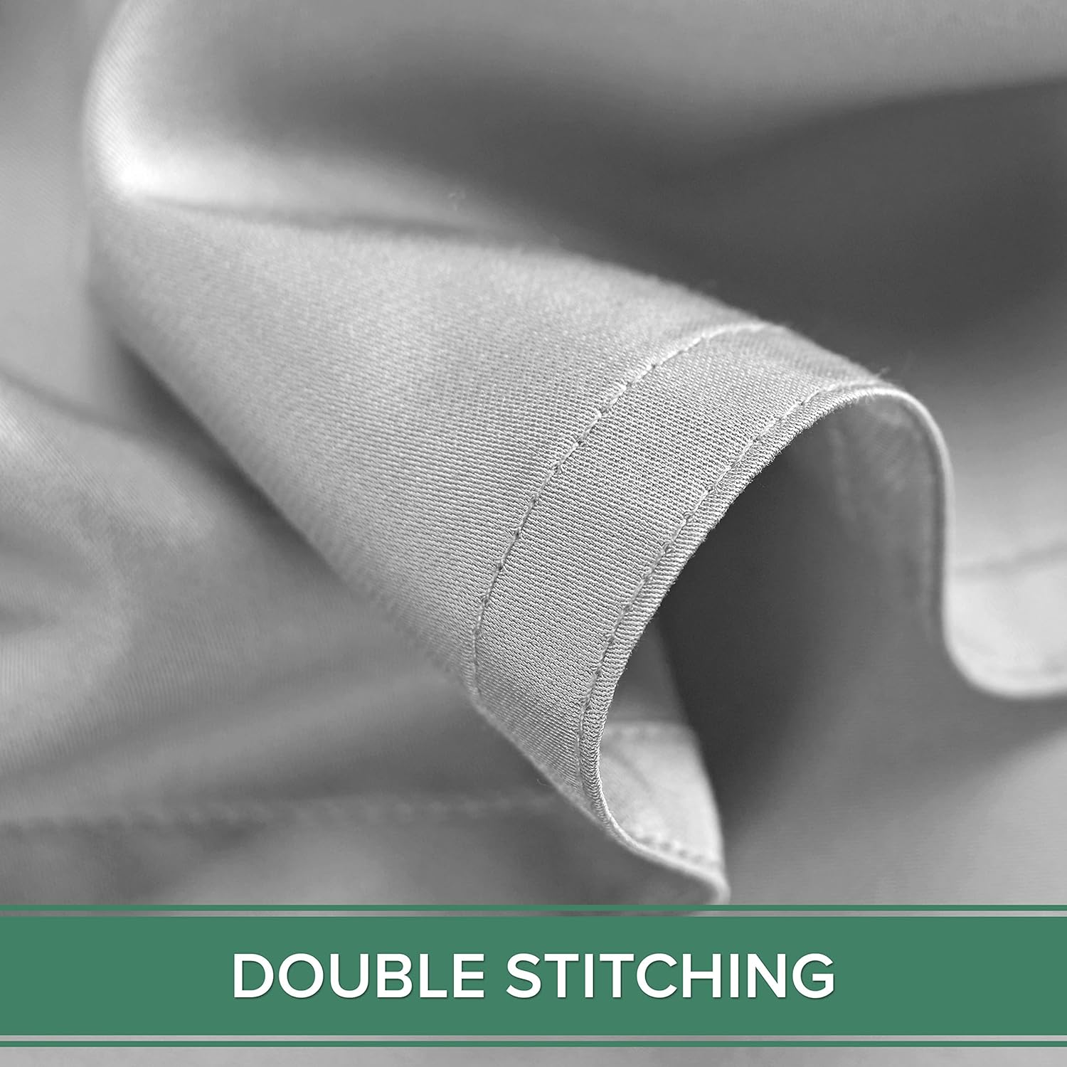 PureBamboo Pure Bamboo Full Sheets, Genuine 100% Organic Viscose Derived from Bamboo Bed Sheet Set, Luxuriously Soft & Cooling, Double Stit…