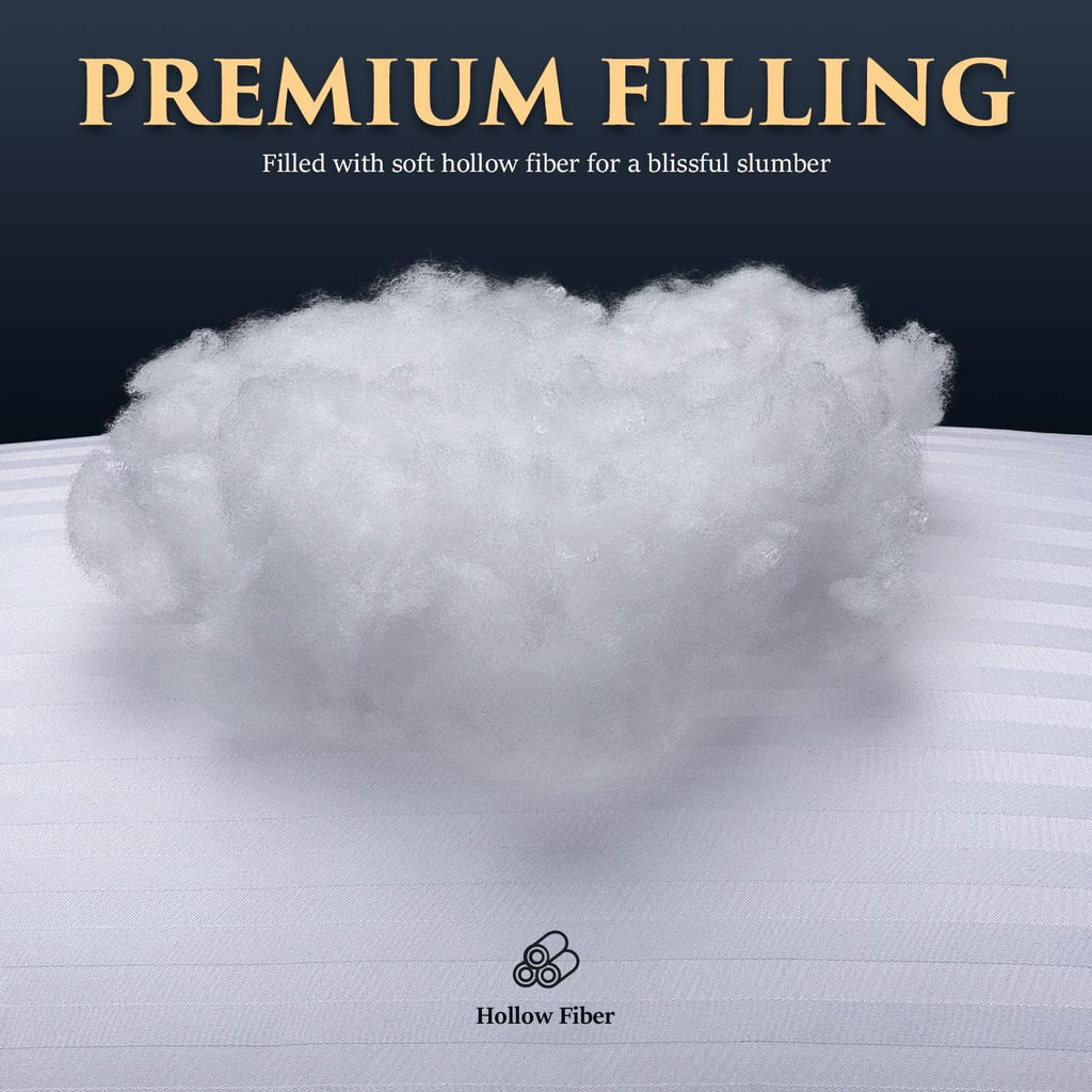 Cozsinoorbedding COZSINOOR Bed Pillows for Sleeping King Size Cozy Dream Series Hotel Quality Pillows Plush Fiber, Breathable Cover Skin-Fr…