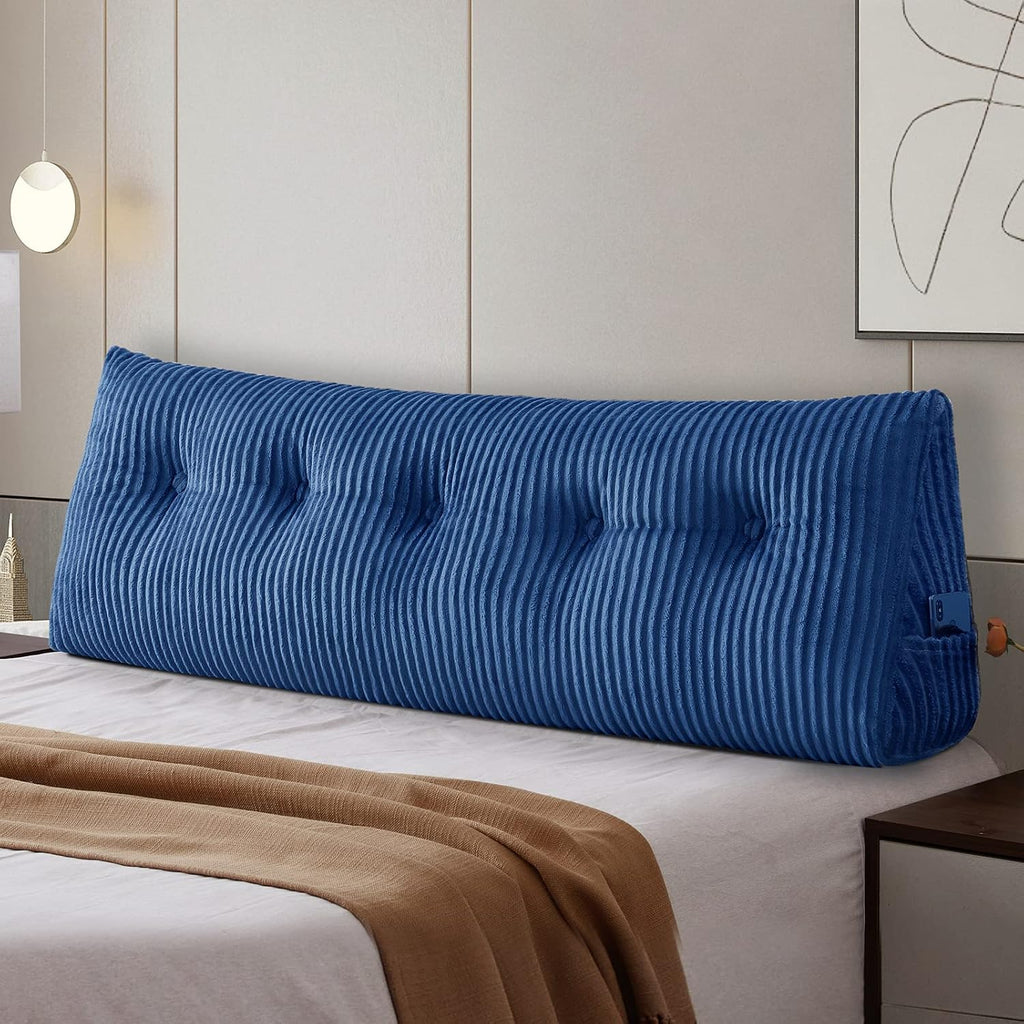 Sliguy Large Headboard Pillow Headboard Wedge Pillow Bed Rest Reading Pillow Bolster Triangular Pillow for Sitting in Bed-Backrest Position…