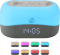 SleepZM Sleep ZM White Noise Machine with 29 Sounds + 16 Colors Digital Alarm Clock & Amber Night Light for Blue Light Blocking, Gentle Wak…