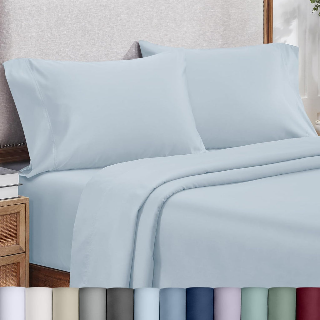 CaliforniaDesignDen California Design Den Pillowcases Queen Size Set of 2 - Luxuriously Soft and Thick 800 Thread Count, Smooth Sateen, Nat…