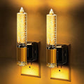 L LOHAS LED Night Light, Amber Candle Night Lights Plug into Wall,2 Pack 0-100 LM Dimmable Nightlight, Plug in Bubble Night Light with…
