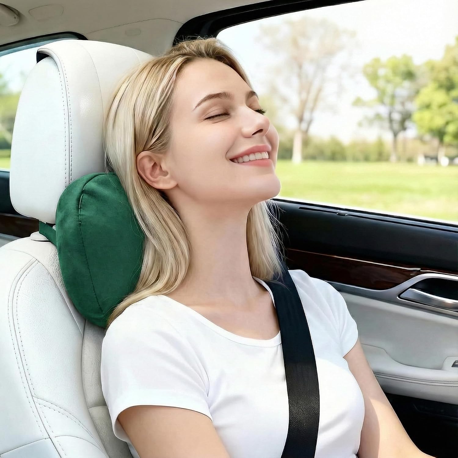 WELBRIT 2PCS Car Pillow for Car Neck Pillow for Driving Seat Neck Support Soft Cushion Back Support Head-Rests for Vehicle Sleeping…
