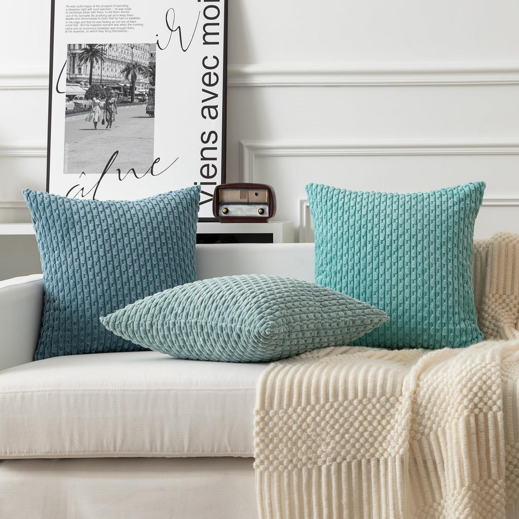 KevinTextile Kevin Textile 12x20 Inch Pillow Cover 1 Pack Boho Decorative Soft Striped Corduroy Lumbar Farmhouse Solid Color Accent Rectang…