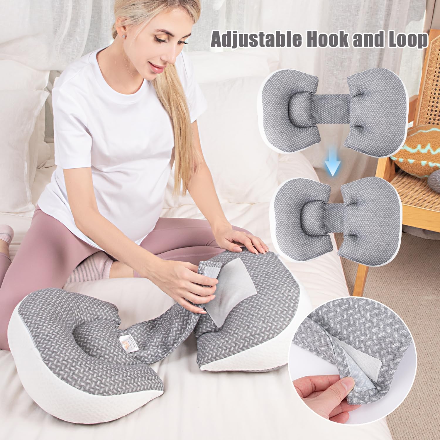 Chilling Home Pregnancy Pillow, Maternity Pillow for Pregnant Women, Pregnancy Pillows for Sleeping Portable, Pregnancy Wedge Pillow…