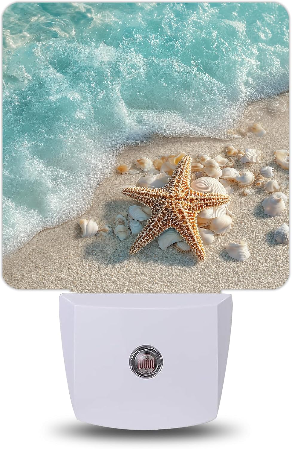Starfish Beach Night Lights Plug into Wall, Night Light for Bedroom Bathroom Hallway Kitchen, Auto Dusk to Dawn Sensor Decorative Gift…