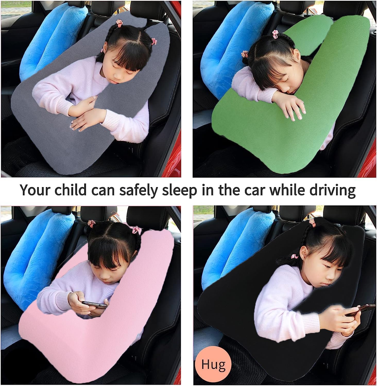 FHSGGP Travel Pillow Car Pillow Kid Car Sleeping The Sleeping Aid for Adults and Kids on Road Trips Sponge Kids Travel Pillow Provides…