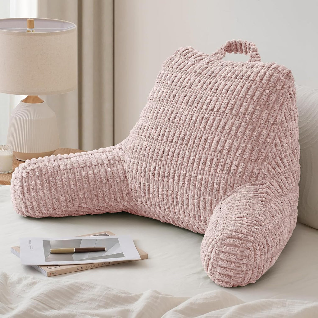 BlissfulDiary Blissful Diary Reading Pillow, Large Backrest Pillow with Shredded Memory Foam for Adult & Children, Designed for Bed and Cou…