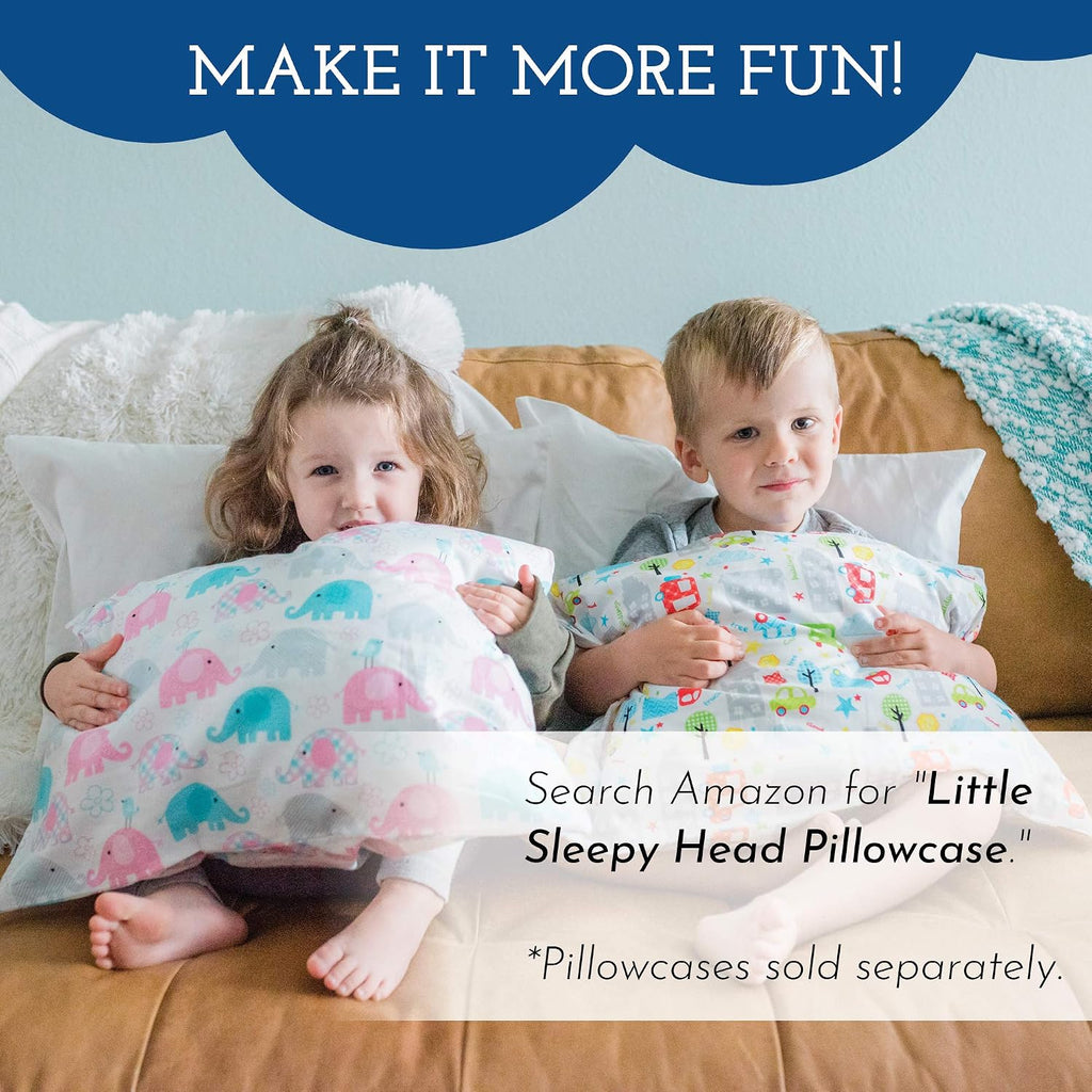 Little Sleepy Head Youth Pillow 16x22 - Soft & Hypoallergenic Bed Pillow Youth Pillows for Sleeping Age 5-10 - Snugly Designed Youth Neck…