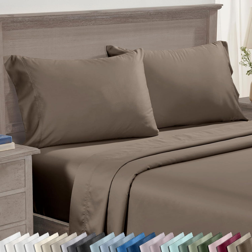 CaliforniaDesignDen California Design Den Luxuriously Soft 600 Thread Count, 100% Cotton Queen Pillowcases Set of 2, Crisp Standard Pillow…