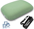 BetterSleepAnywhere! Cooling Camping Pillow, Memory Foam Travel Pillow with Adjustable Buckle Strap & Storage Bag