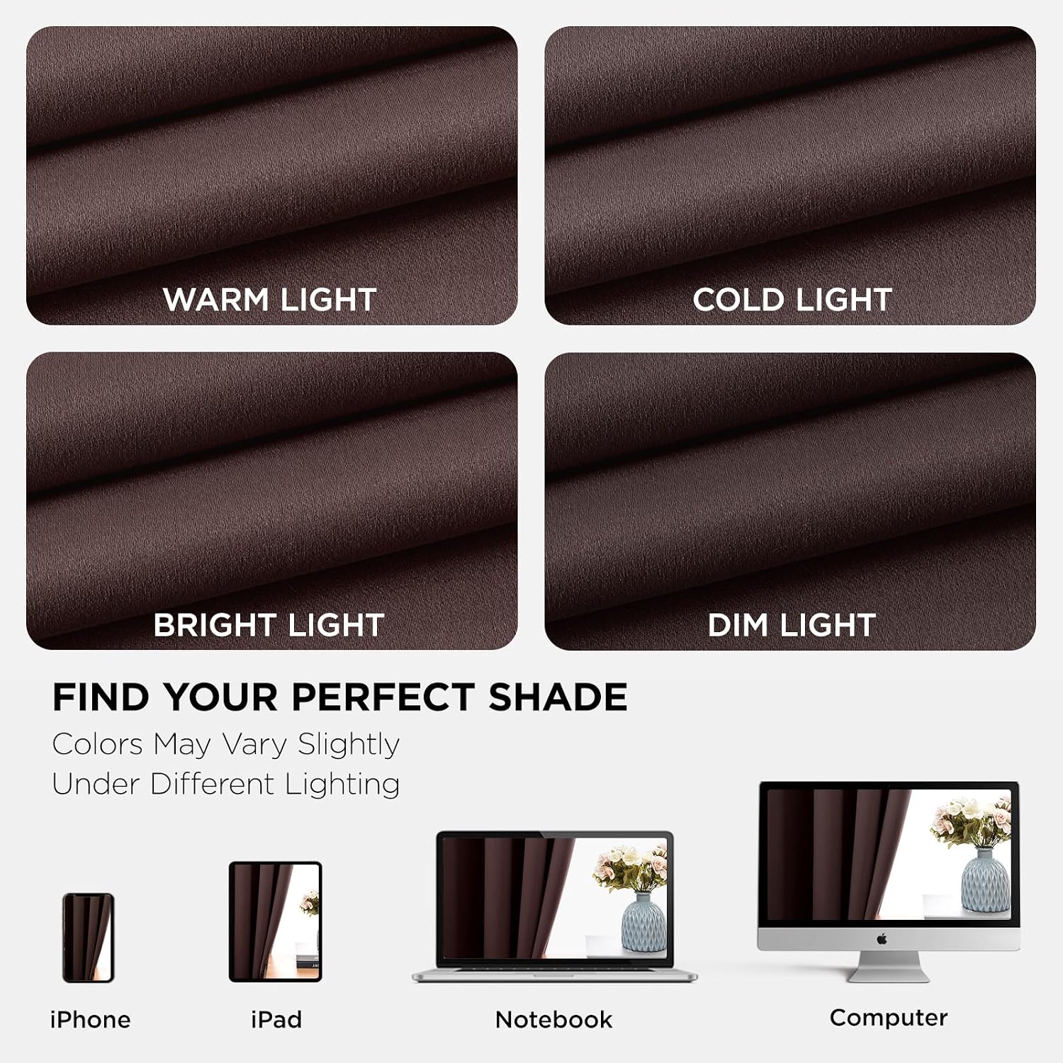 Joydeco Blackout Curtains 84 Inch Length 2 Panels Set, Thermal Insulated Long Curtains& Drapes 2 Burg, Room Darkening Grommet Drapes for Li…
