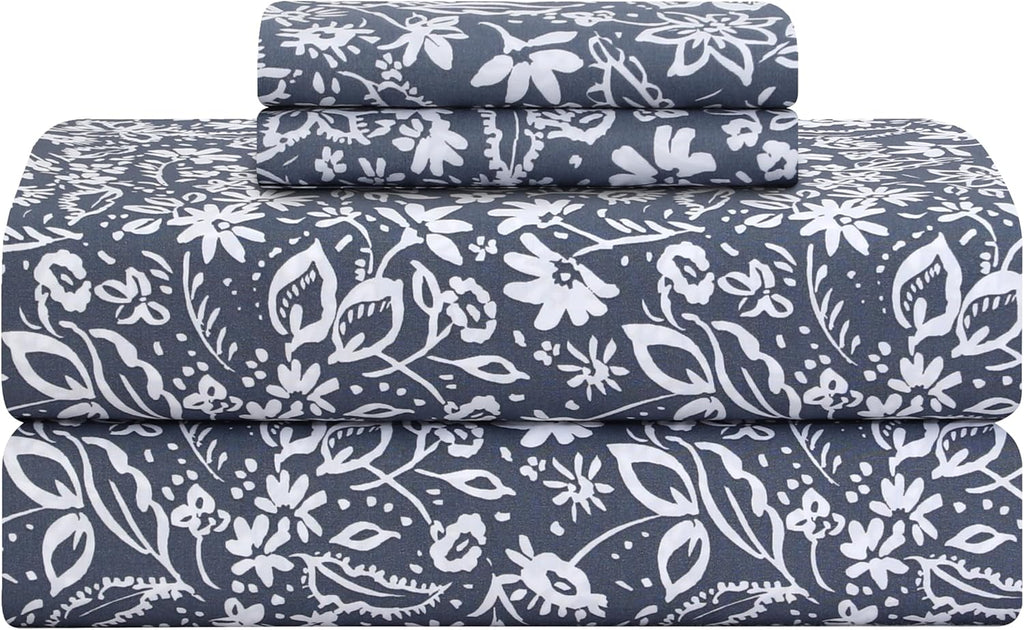 Featherstitchnewyork Feather & Stitch Softest 100% Cotton Sheets, 300 Thread Count Percale Weave Bedding, 16" Deep Pocket, Cooling Sheets,…