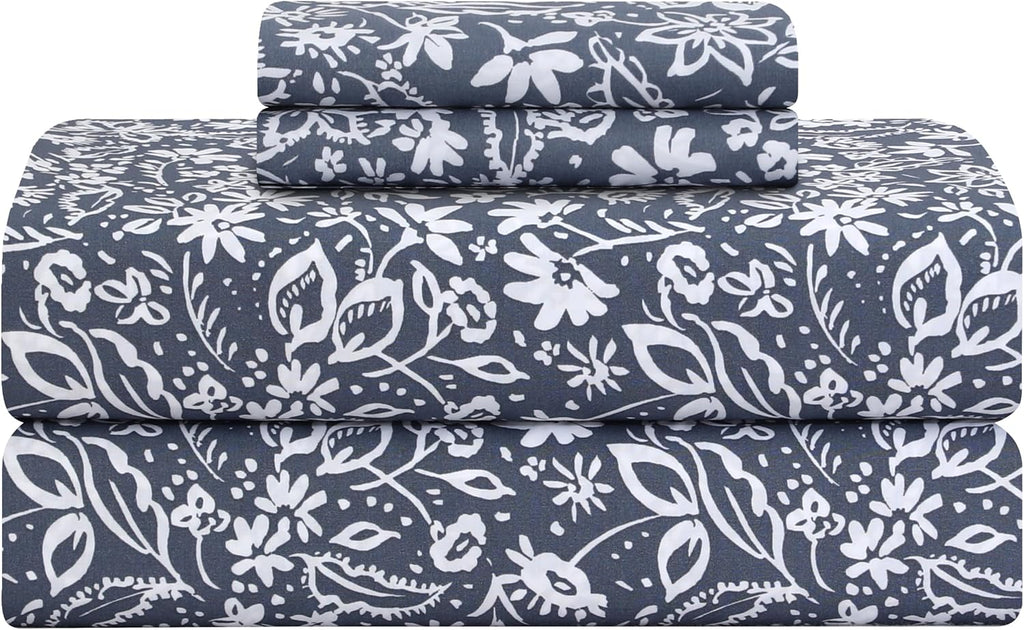 Featherstitchnewyork Feather & Stitch Softest 100% Cotton Sheets, 300 Thread Count Percale Weave Bedding, 16" Deep Pocket, Cooling Sheets,…