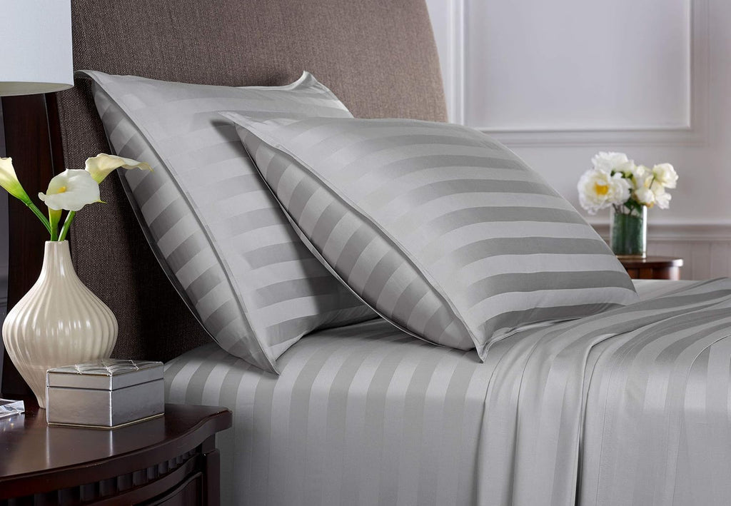 PureBamboo Pure Bamboo King Sheets, Genuine 100% Organic Viscose Derived from Bamboo Bed Sheet Set, Luxuriously Soft & Cooling, Double Stit…