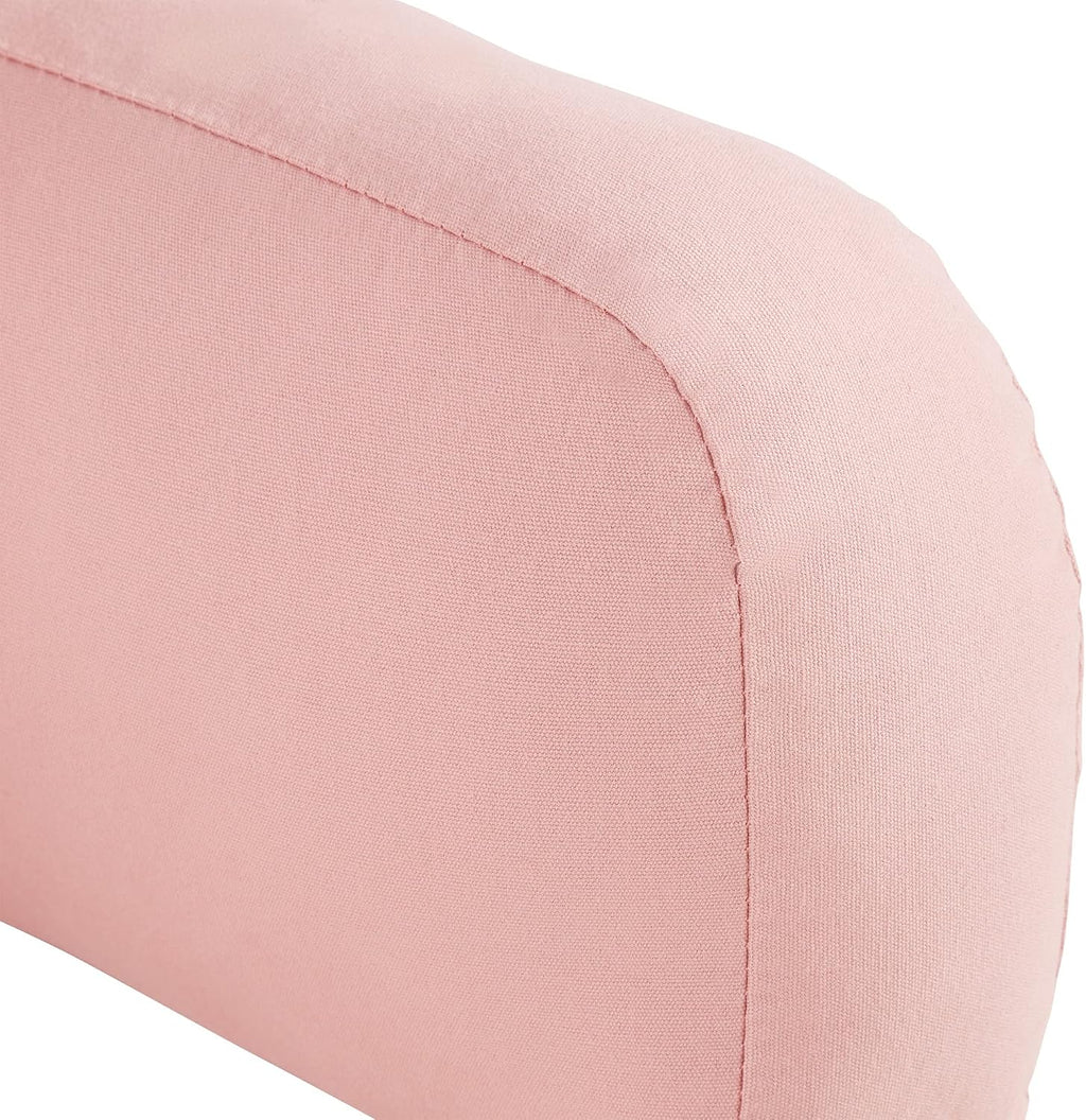 Greendale Home Fashions Cotton Duck Bed Rest Reading Pillow with Arms, Blush