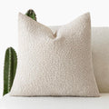 Foindtower Textured Boucle Throw Pillow Covers Accent Solid Pillow Cases Cozy Soft Decorative Couch Cushion Case for Chair Sofa Bedroom…