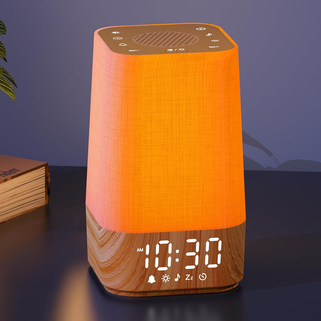 Sunrise Alarm Clock with Sound Machine: Nature Wake Up Light for Dark Mornings & Early Starts - 30 Sleep Sounds, Adjustable Brightness &…
