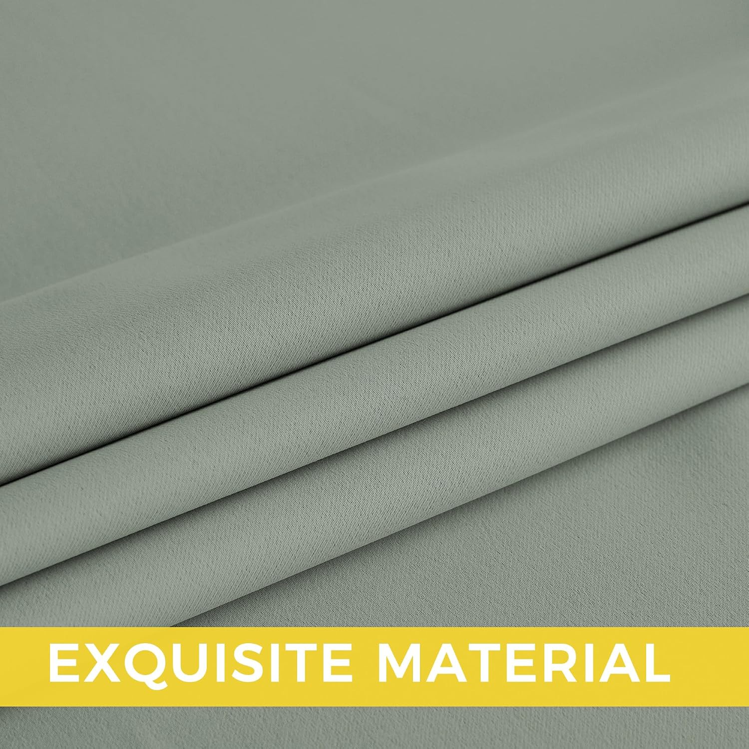 Nicetown Room Darkening Draperies Curtains Panels, 2 Panels Sage Green W52 x L84 Green