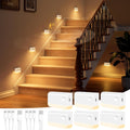 NIORSUN Motion Sensor Stair Lights Indoor, 6 Pack Rechargeable Wireless Step Lights with 3 Color Temperatures, 1200mAh Battery, Magnetic…