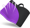 Fzitiy Gel Seat Cushion, for Long Sitting -Double Thick Gel Seat Cushion Breathable Honeycomb Chair Cushion with Non-Slip Cover for Office…