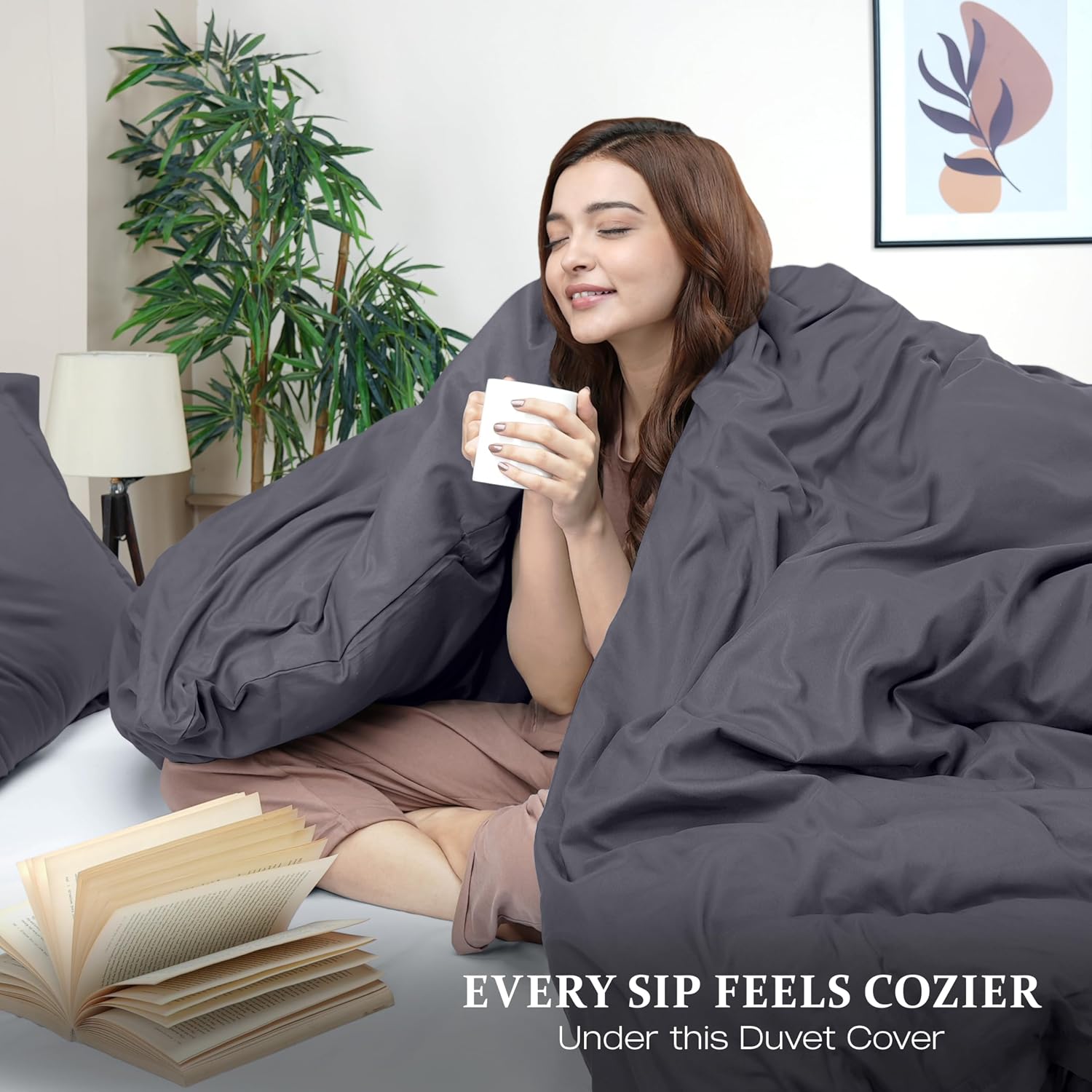 Utopia Bedding Duvet Cover Full Size - 3 Piece with Zipper Closure - 1 Comforter Cover 80X90 Inches & 2 Pillow Shams 20X26 Inches (Grey)…