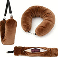 Stuffable Travel Pillow, Stuffable Neck Pillow for Travel, Neck Pillow Stuffed with Clothes Storage - No Extra Baggage Fees, Fits 5+ Days…