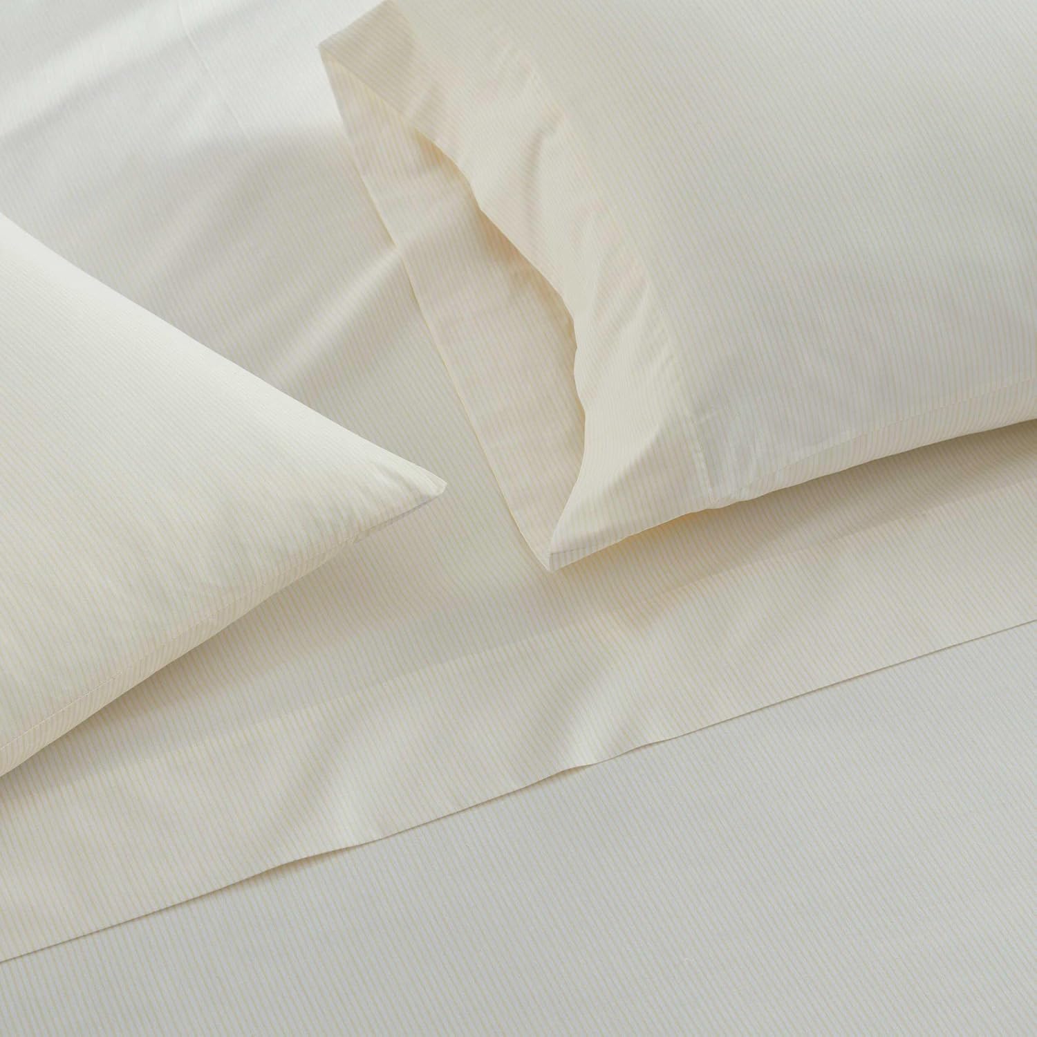 MarthaStewart Martha Stewart - King Size Sheets Set, Crisp & Tailored Cooling Sheets with a Naturally Smooth Cotton Percale Lightweight Fee…