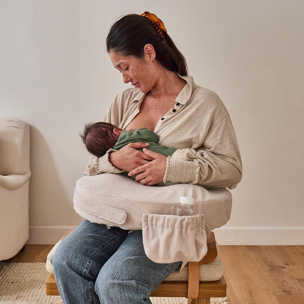 MyBrestFriend My Brest Friend Nursing Pillow - Deluxe - Enhanced Comfort w/Slipcover - Ergonomic Design for Breastfeeding Support for Mom &…