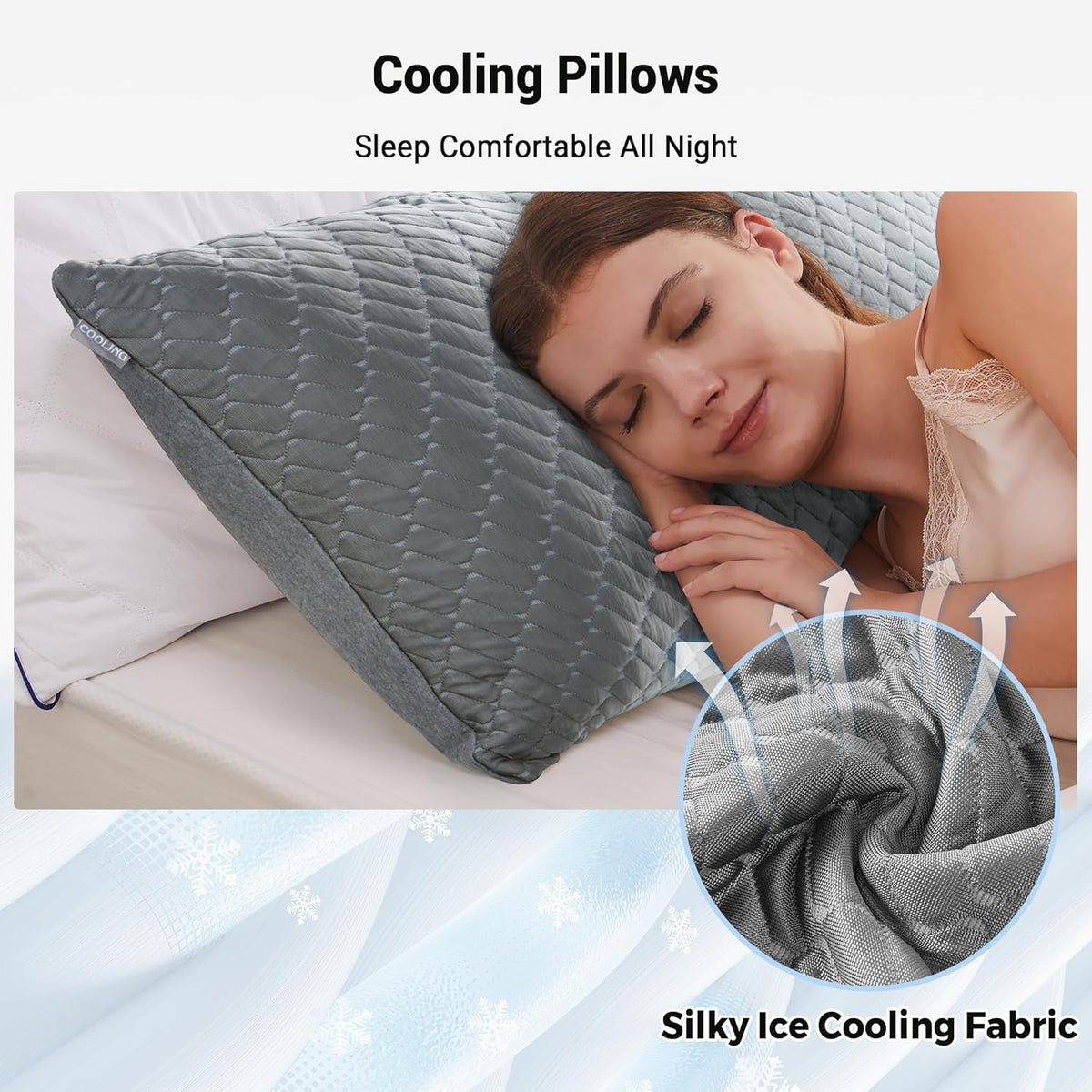 puredown® Pillows Standard Size Set of 2, Shredded Memory Foam Pillows, Cooling Pillow for Sleeping, Bed Pillows Standard Size with…