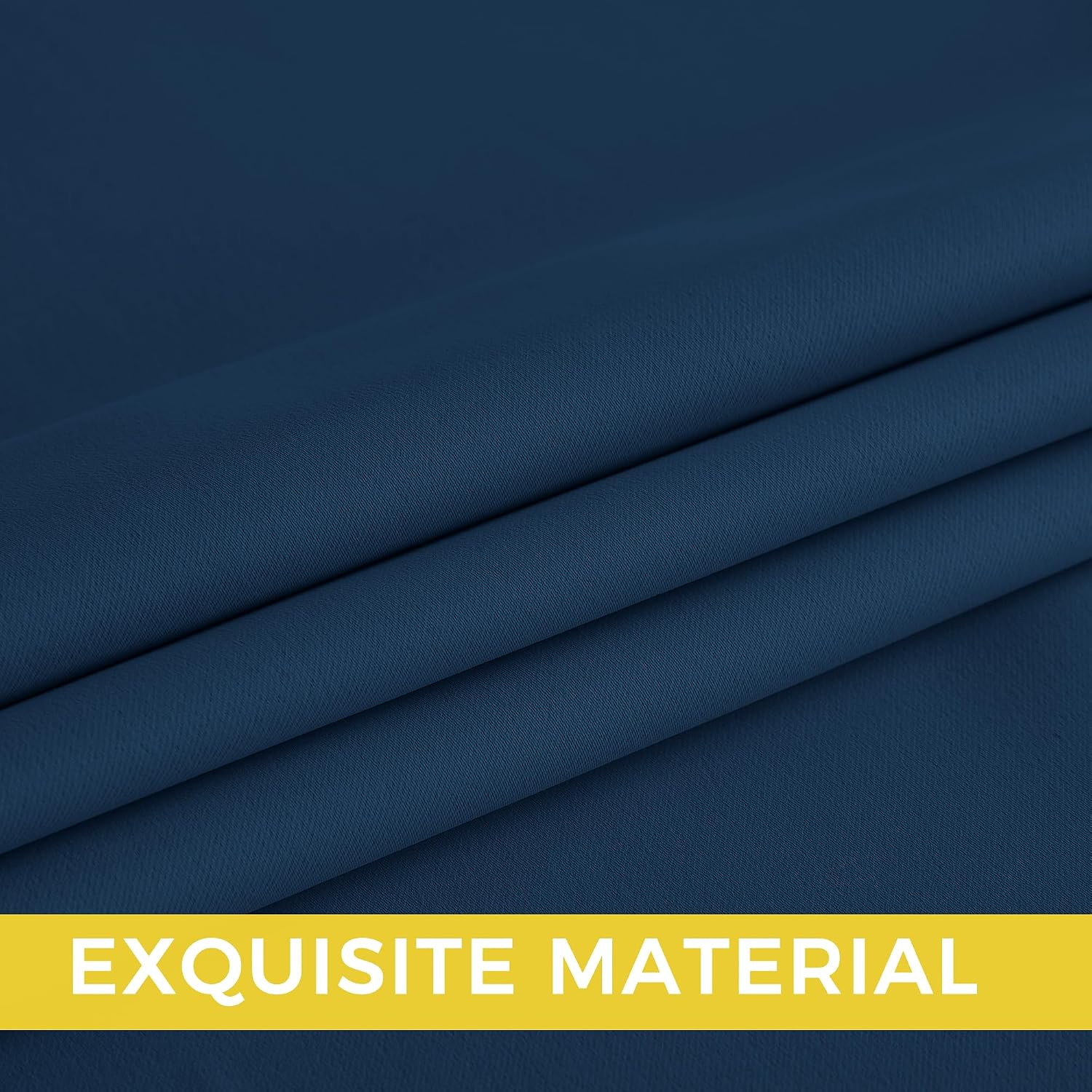 Nicetown Morrocan Blue Decor Room Darkening Curtains 63 Inches Long 2 Panels for Living Room, Bedroom, Nursery Summer Thermal Insulated Bla…