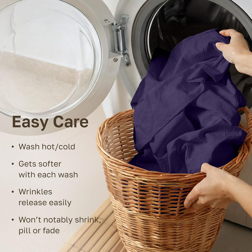 CaliforniaDesignDen California Design Den Standard Queen Size Pillowcase Set - 400 Thread Count, 100% Cotton Sateen, Set of 2 Pillow Covers…