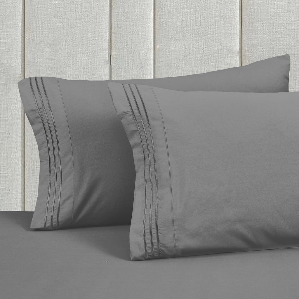 MocassiLuxuryBedding Mocassi Luxury 6-Piece Sheet Set, Ultra Soft 1800 Hotel Quality Microfiber Sheet Set, Fits Mattresses Up to 18 to 24 I…