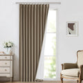 VisionHome Vision Home Brown Pinch Pleated Full Blackout Curtains Linen Blended 60" Wide Thermal Insulated Window Panels 120 inch for Bedro…
