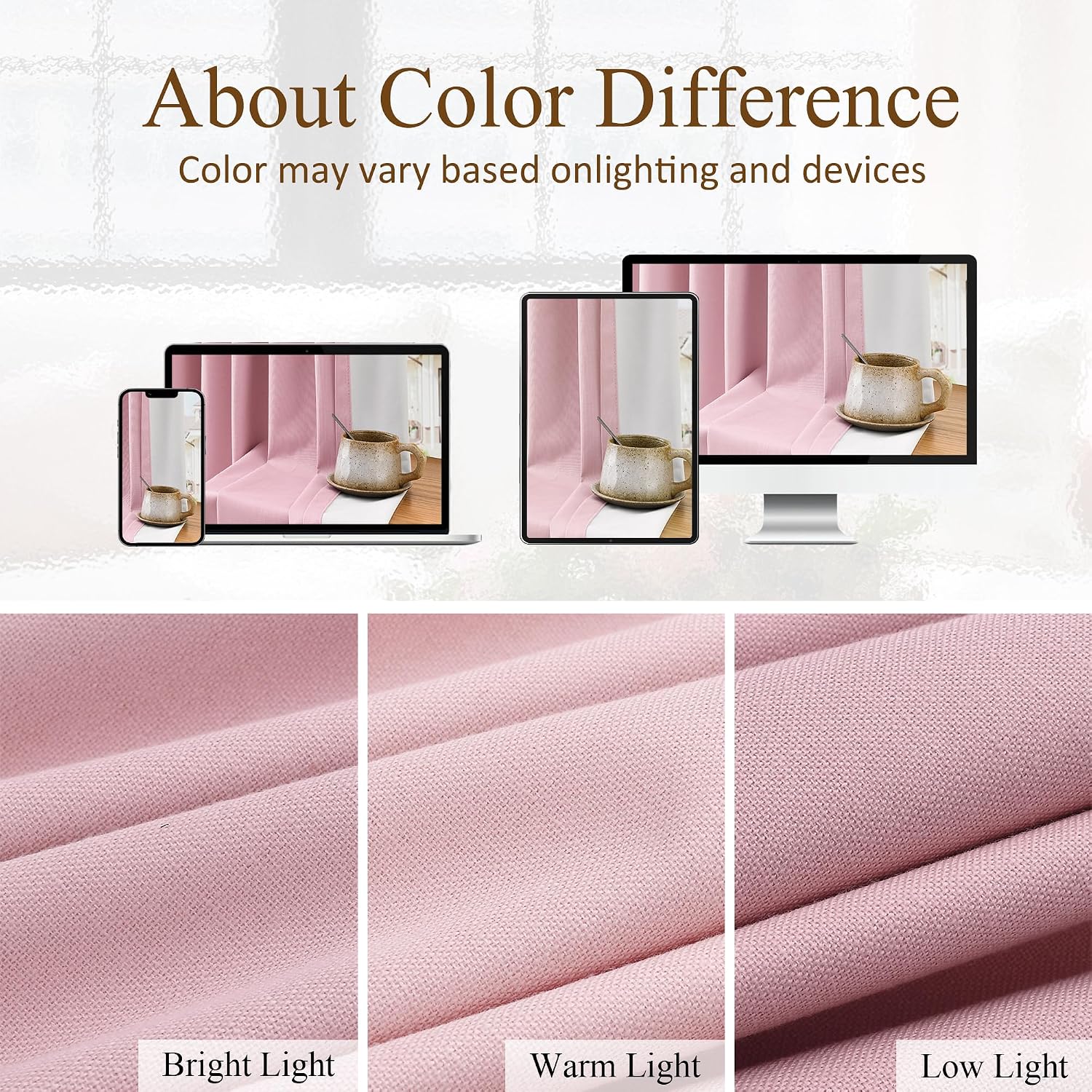 Boodii Pink 100% Blackout Linen Pinch Pleated Curtains 96 Inches 2 Panels Thermal Insulated Privacy Home Decor Room Darkening Back Tab Boho…