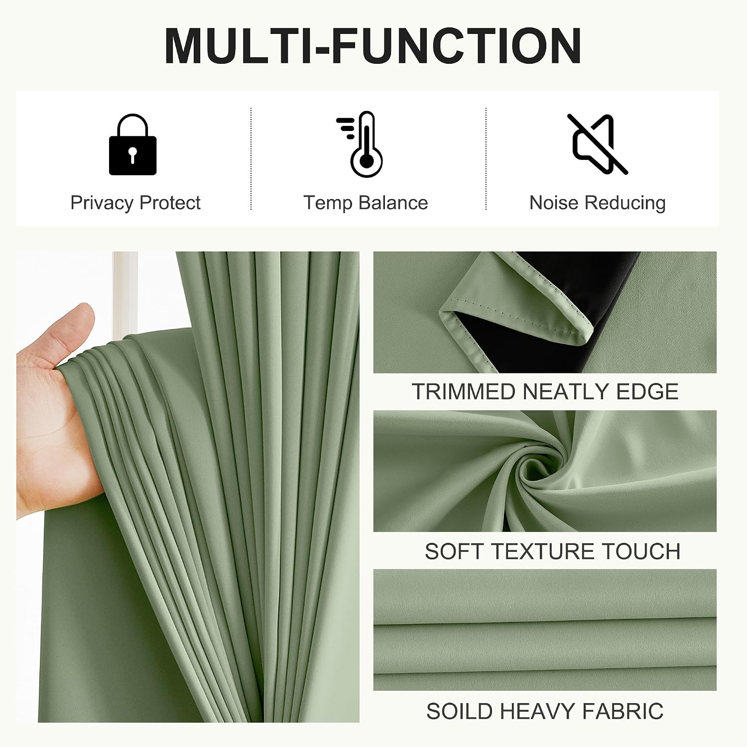 NICETOWN 100% Blackout Short Curtains for Kids Bedroom, Thermal Insulated Window Curtains 63 Inch Length 2 Panels Set, Grommet Top Drapes…