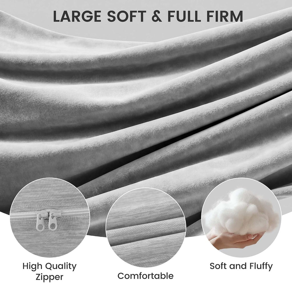 Jcickt Pregnancy Pillow for Sleeping,59 inch Maternity Pillow with Removable Washable Cover, J-Shaped Cooling Full Body Pregnant Pillow…