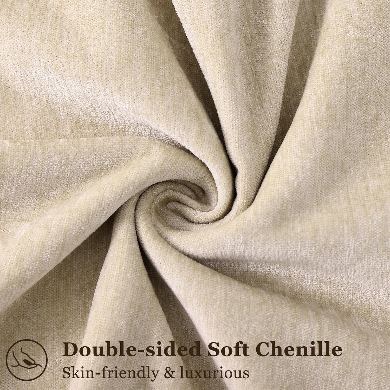 decorUhome Summer Couch Throw Pillow Covers 20x20 Set of 2, Decorative Soft Velvet Modern Cozy Chenille Pillow Cases with Elegant Design fo…