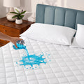 BareHome Bare Home Waterproof Quilted Mattress Protector - Cooling Mattress Pad - Protects Against Spills - Easily Washable - Elastic Fitte…