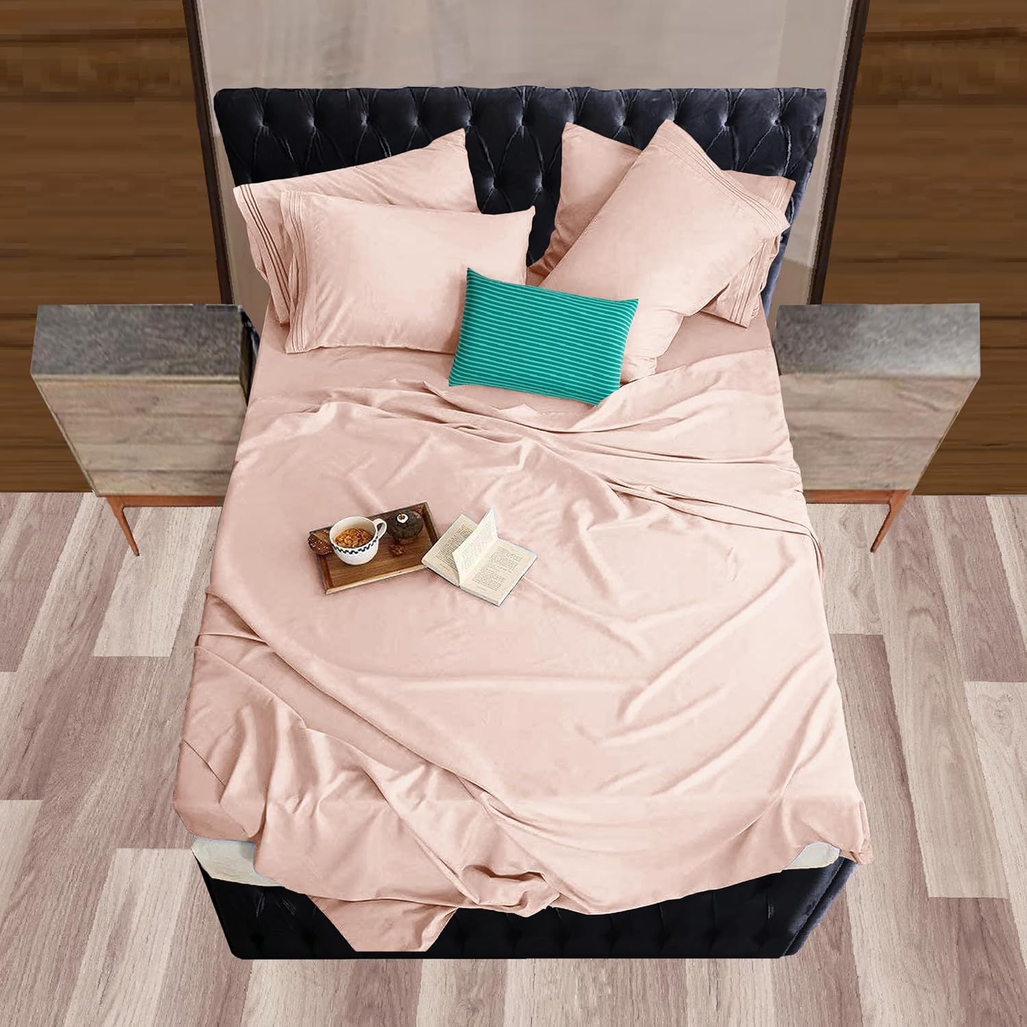 Mocassi Twin XL Sheet Set - Luxury Hotel 1800 Premier Bedding Sheets & Pillowcases - Ultra Soft Breathable & Cooling Bed Sheets - Deep…