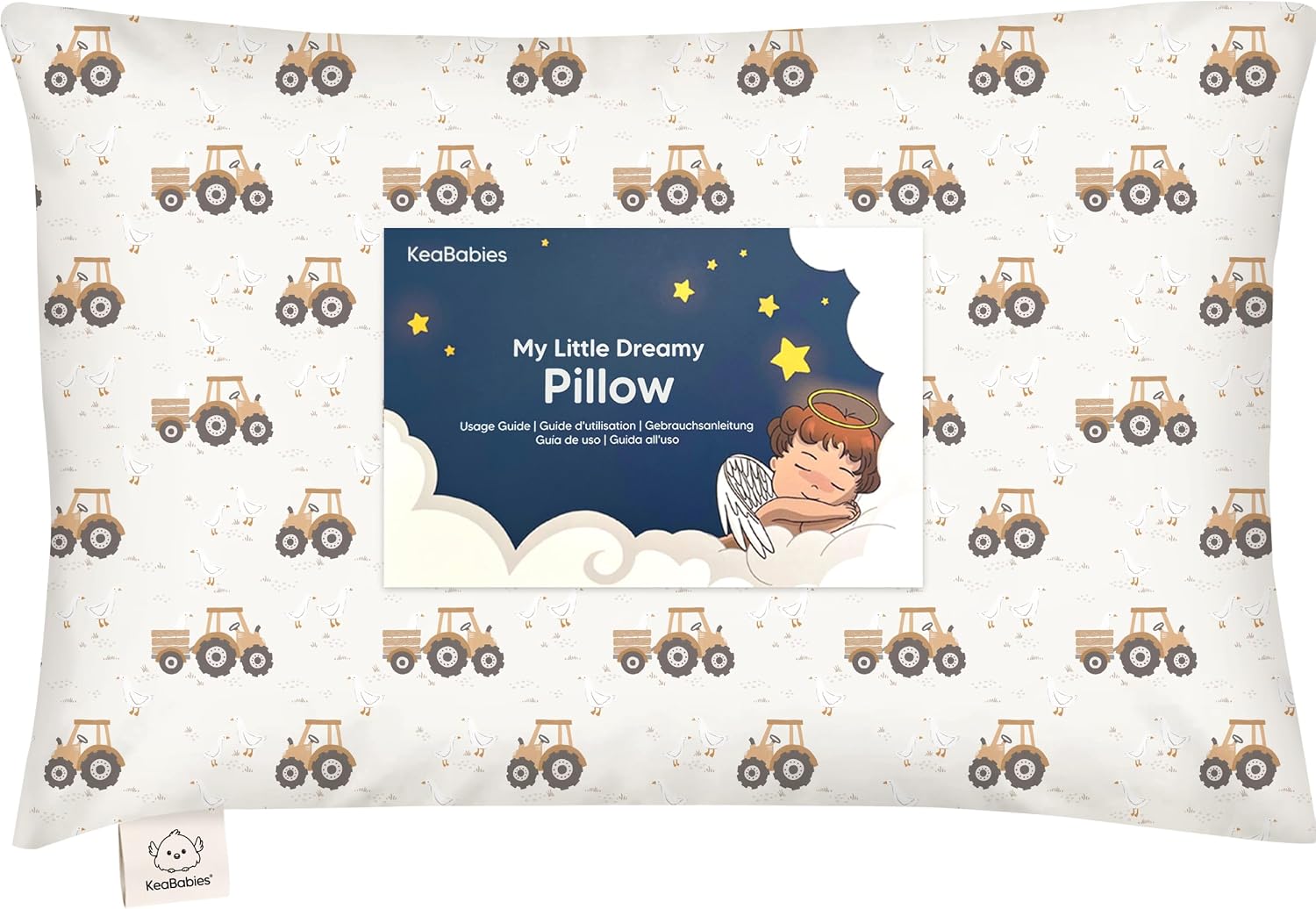 Toddler Pillow with Pillowcase - 13x18 My Little Dreamy Kids Travel Bed Pillows for Sleeping, Organic Cotton Small Pillowcase, Soft &…
