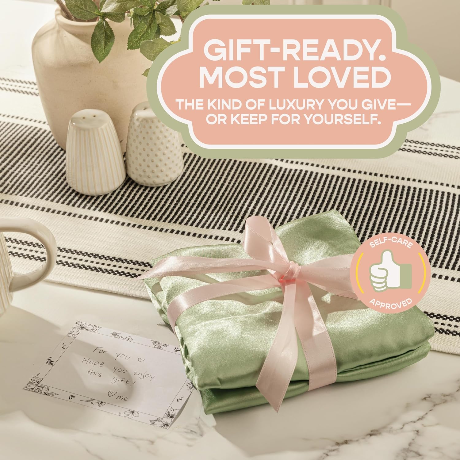 Blissford Satin Pillowcase with Zipper, for Hair and fabric comfort, Feels Soft and Cool Like a Silk Pillowcase, Beige Satin Pillow Cases…