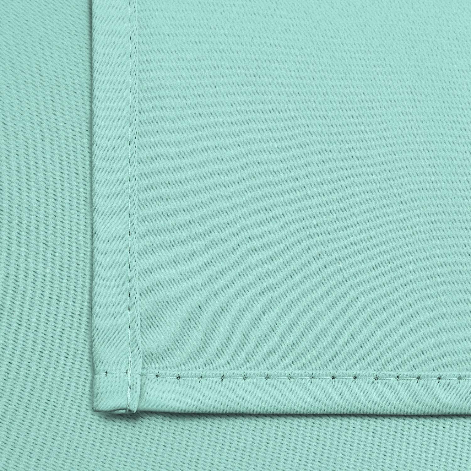 Yakamok 36 Inch Blackout Curtains Panels with Grommets, Aqua Room Darkening Thermal Insulated Window Drapes for Living Room/Bedroom, W52…