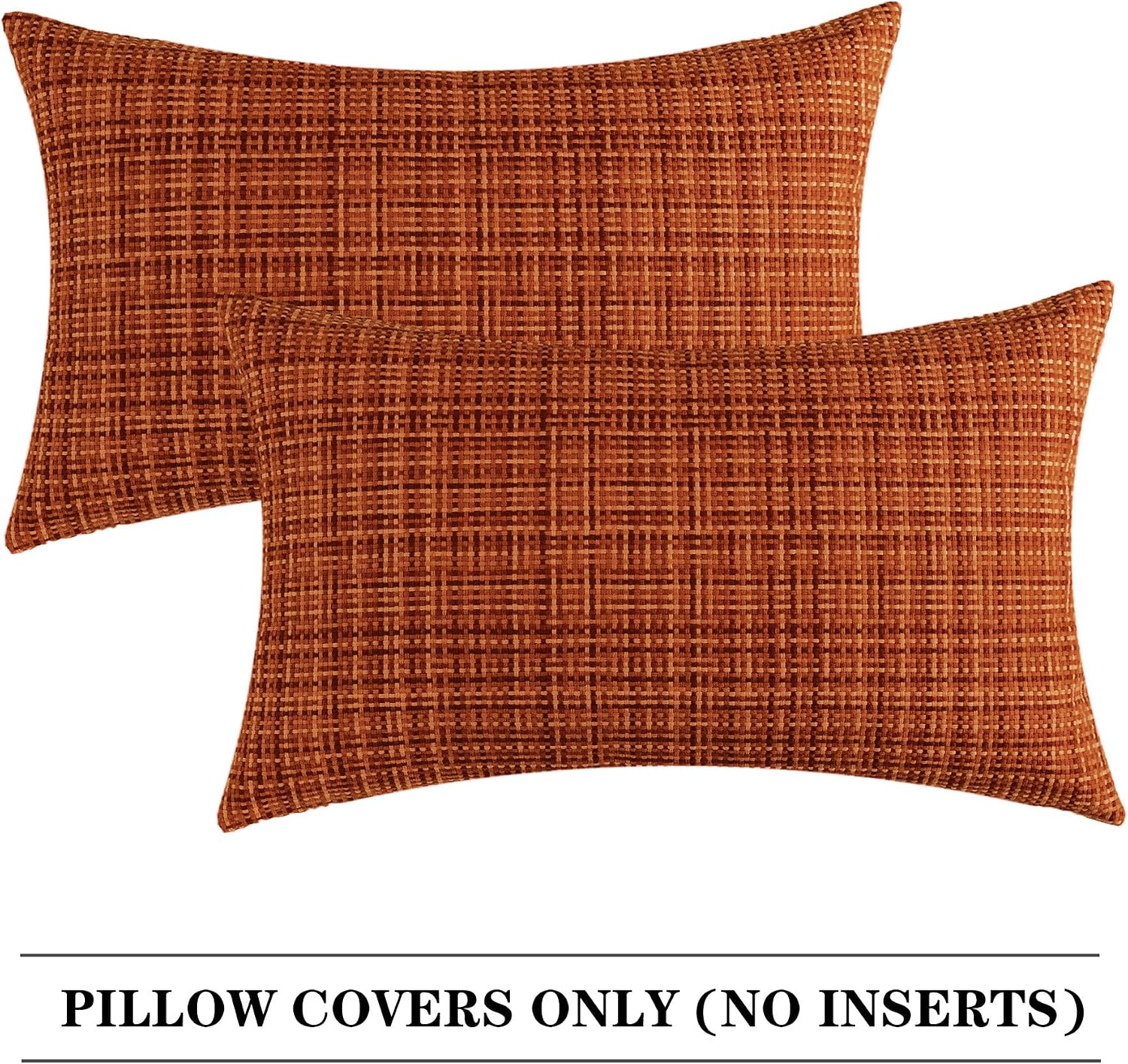 Kevin Textile Fall Pack of 2 Decorative Outdoor Waterproof Pillow Covers Garden Cushion Sham Throw Pillowcase Shell for Patio Tent Couch…